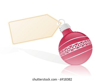 Christmas ornament with message.