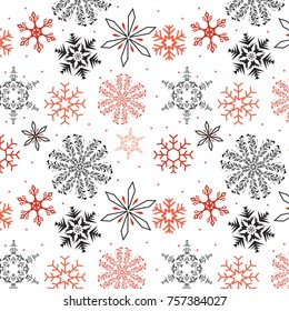 christmas ornament pattern,snowflake vector pattern