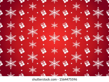 Christmas ornament. Red Christmas background for packaging.