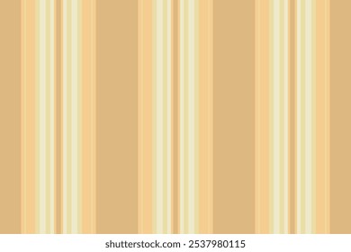 Christmas ornament seamless stripe vector, wedding pattern texture textile. Folk background lines vertical fabric in light and amber colors palette.