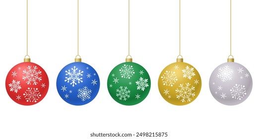 Navidades ornamento conjunto Ilustración vectorial