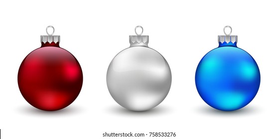 Christmas Ornament  Set. Vector Illustration.