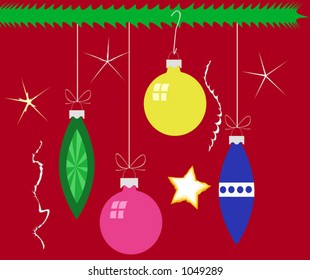 Christmas Ornament shapes. All vector - includes NO CS-specific effects (such as gradients) and so should work with Freehand, Corel etc.