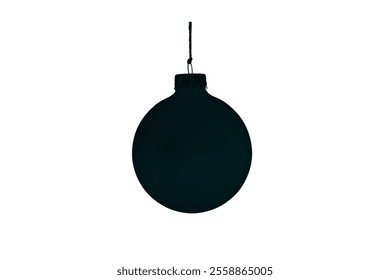 Christmas ornament silhouette vector art