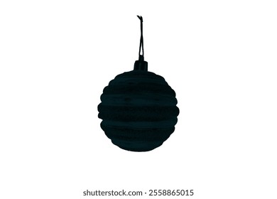 Christmas ornament silhouette vector art