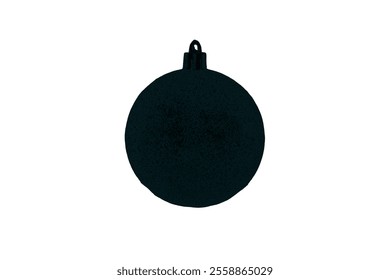 Christmas ornament silhouette vector art