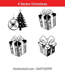 Christmas Ornament Silhouettes,Christmas decorations,Christmas icon