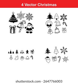 Christmas Ornament Silhouettes,Christmas decorations,Christmas icon