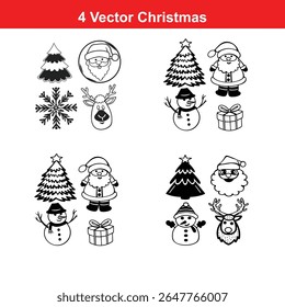Christmas Ornament Silhouettes,Christmas decorations,Christmas icon