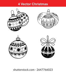 Christmas Ornament Silhouettes,Christmas decorations,Christmas icon