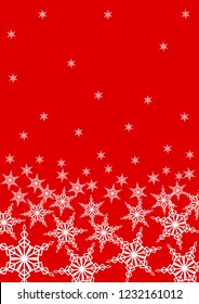 Christmas ornament of snowflakes. Decorative background