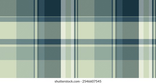 Christmas ornament textile texture tartan, fashionable vector pattern background. Thin seamless check plaid fabric in light and dark colors palette.