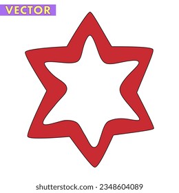 A Christmas Ornament Vector isolated on white background in a minimal xmas concept