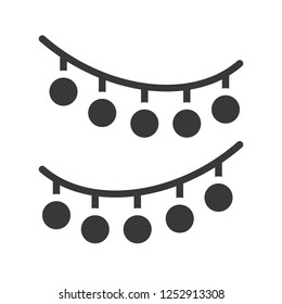 Christmas ornament vector, Christmas related solid design icon