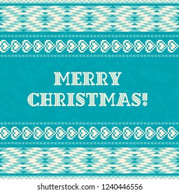 Christmas ornamental background in ethnic style