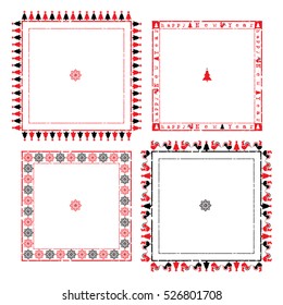 Christmas ornamental frame