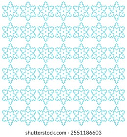 Christmas Ornamental Snowflakes Pattern Texture Background Vector