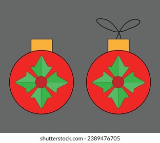 Christmas Ornaments art vector design