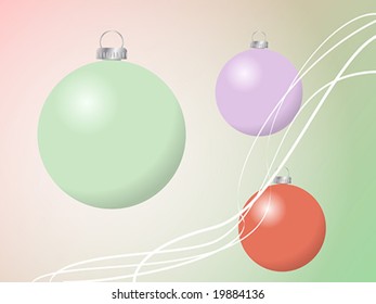 Christmas ornaments background