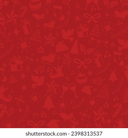 Christmas Ornaments Background Vector Design.