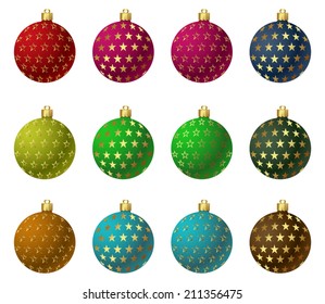 Christmas ornaments/ ball  Vector illustration