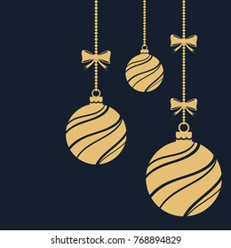 Christmas ornaments. Christmas balls decorations.