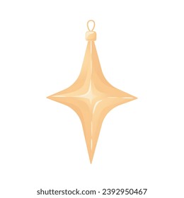 Christmas ornaments, baubles, globes vector illustration isolated on white background. Detailed Christmas tree decoration element for holiday patterns, wreathes, frames, packaging, design