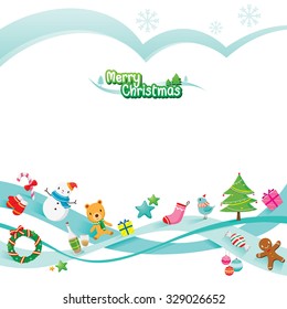 Christmas Ornaments Decoration Card, Merry, Xmas, Happy New Year, Objects, Animals, Festive, Celebrations