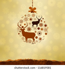 Christmas ornaments made from snowflakes. And also includes EPS 8 vector