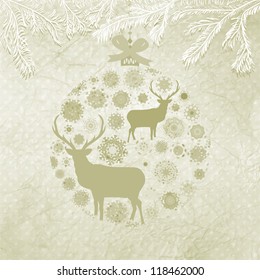 Christmas ornaments made from snowflakes. And also includes EPS 8 vector