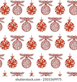 Patrón de adornos de Navidades con archivo de formato EPS.