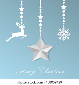 Christmas ornaments vector illustration