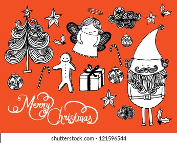 christmas ornaments vector/illustration