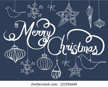 christmas ornaments vector/illustration