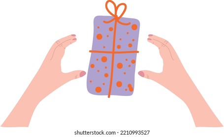 Christmas ornaments. wrapping paper. Christmas print supplies. Merry Christmas Party People Celebrating Christmas Flat Illustration