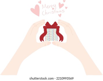 Christmas ornaments. wrapping paper. Christmas print supplies. Merry Christmas Party People Celebrating Christmas Flat Illustration