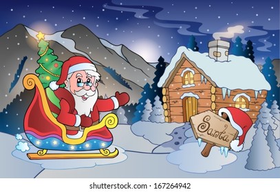 Christmas outdoor theme 8 - eps10 vector illustration.