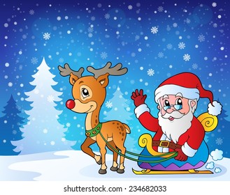 Tema navideño al aire libre 9 - ilustración vectorial eps10.