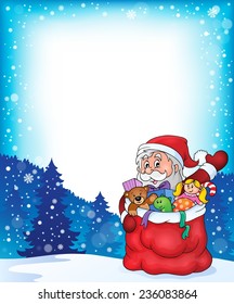 Tema navideño al aire libre 2 - ilustración vectorial eps10.