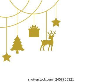 Christmas Outline Background for Decoration