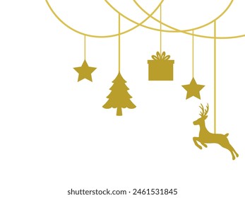 Christmas Outline Background for Decoration