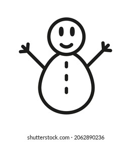 Christmas Outline Vector Icon. Illustration Of A Stroke Vector On A White Background. For App And Website