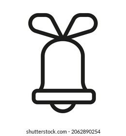 Christmas Outline Vector Icon. Illustration Of A Stroke Vector On A White Background. For App And Website