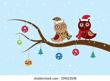 Christmas owl