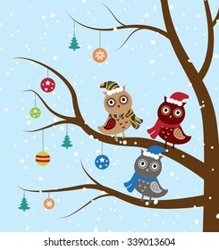 Christmas owl