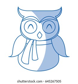 christmas owl character bird funny