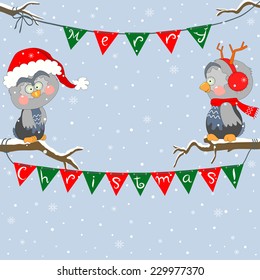 Christmas owls