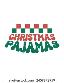 Christmas Pajamas t shirt design.	