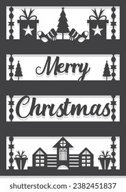 Christmas panel wall decor design