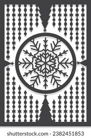 Christmas panel wall decor design